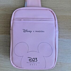 New!! 2024 Disney D23 Expo Exclusive Pandora Pink Crossbody Sling Bag Purse